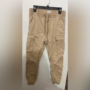 H&M Women’s Cargo Pants in Tan SZ S Pockets Y2K
